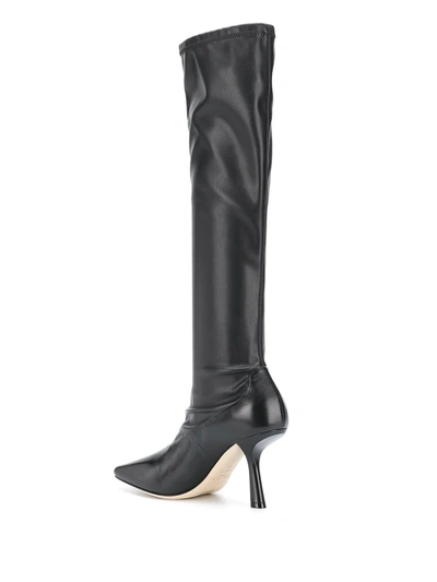 Shop Jimmy Choo Myka 85mm Knee-high Boots In Black