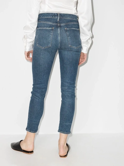 Shop Agolde Toni Straight Leg Jeans In Blue