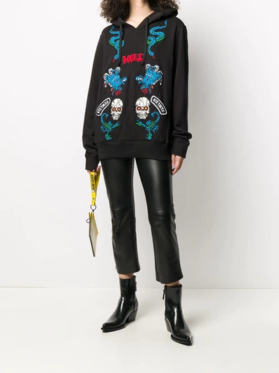 Shop Ktz Patch-embellished Hoodie In Black