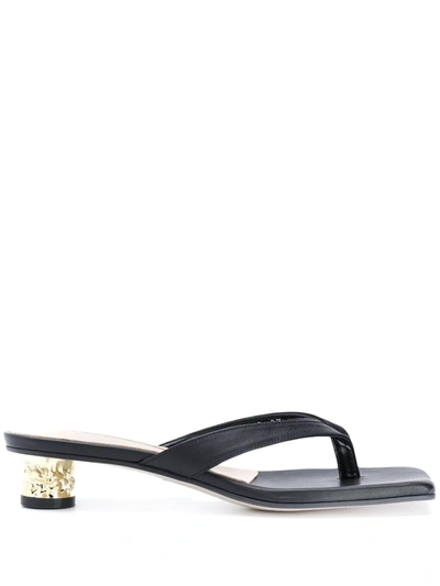 Shop Yuul Yie Lala 40mm Thong Sandals In Black