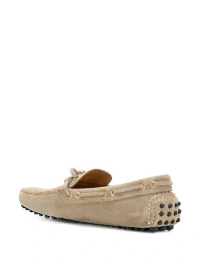 Shop Car Shoe Slip-on Driving Loafers In Neutrals