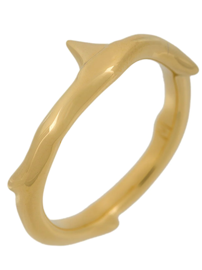 Shop Shaun Leane Rose Thorn Ring In Metallic