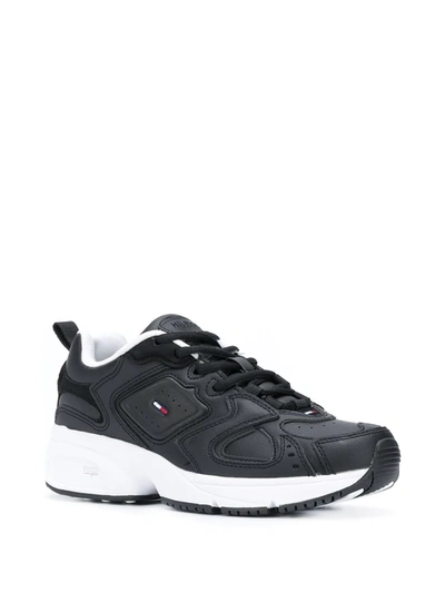 Tommy Jeans Heritage Chunky Sole Sneakers In Black