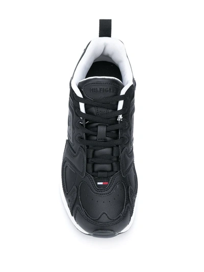 Tommy Jeans Heritage Chunky Sole Sneakers In Black