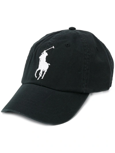 POLO RALPH LAUREN LOGO棒球帽 - 黑色