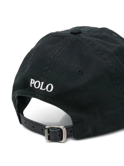 POLO RALPH LAUREN LOGO棒球帽 - 黑色