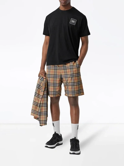 Shop Burberry Check-print Shorts In Neutrals