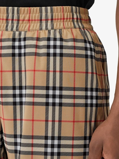 Shop Burberry Check-print Shorts In Neutrals