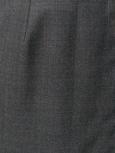 Shop Calvin Klein 205w39nyc Checked Wrap Skirt In Grey