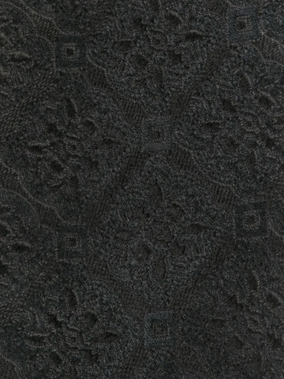 Shop Dolce & Gabbana Jacquard Silk Tie In N0000 Black