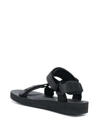 Shop Suicoke Touch Strap Sandals In Black