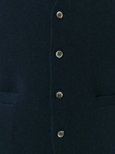 Shop N•peal 'the Chelsea Milano' Waistcoat In Blue