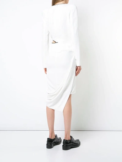 Shop Haider Ackermann Cutout Asymmetric Dress In White