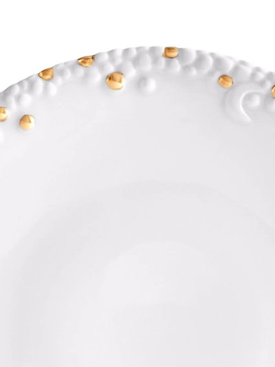 L'objet Haas Mojave 24k Gold & Porcelain Bread & Butter Plate In 白色