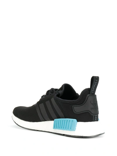 Shop Adidas Originals Nmd R1 "icey Blue" Sneakers In Black