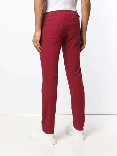 Shop Dolce & Gabbana Slim-fit Jeans In Red