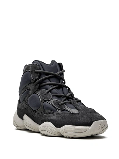 Shop Adidas Originals Yeezy 500 High "slate" Sneakers In Grey