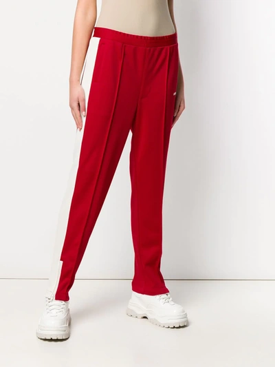 Shop Ambush Side Stripe Track Trousers In Red