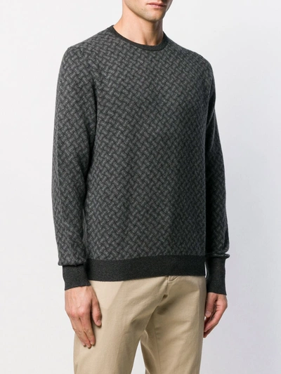 Drumohr Crew-neck Cashmere Sweater In Grey