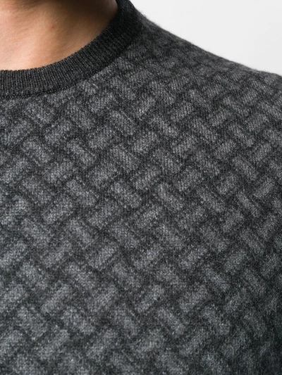 Drumohr Crew-neck Cashmere Sweater In Grey