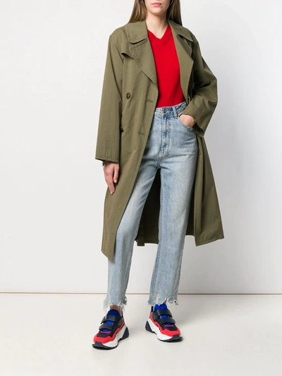 Comme Des Garçons Play Classic Knit Sweater In Red