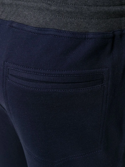 Shop Brunello Cucinelli Straight Leg Track Trousers In Blue