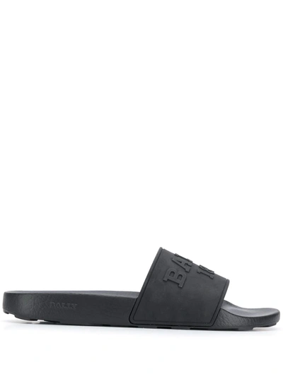 Shop Bally Slaim Slides In Black