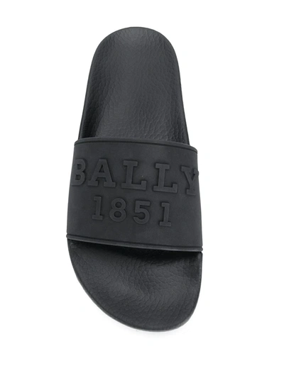Shop Bally Slaim Slides In Black