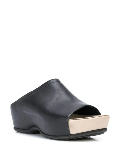 Rosetta Getty Open-toe Platoform Clogs In Black