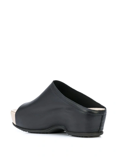 Rosetta Getty Open-toe Platoform Clogs In Black