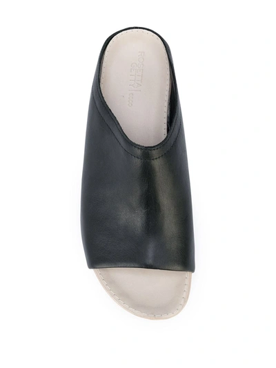 Rosetta Getty Open-toe Platoform Clogs In Black