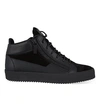 GIUSEPPE ZANOTTI KRISS SUEDE & LEATHER MID-TOP trainers