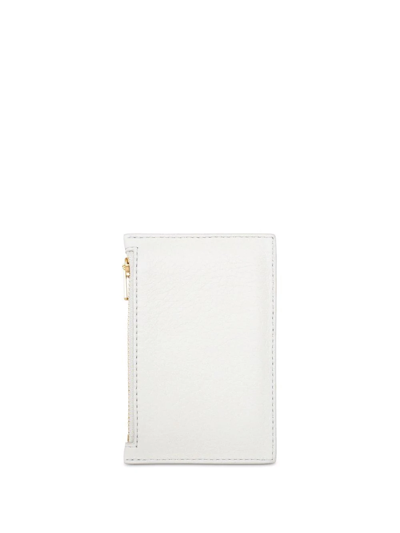 Shop Yu Mei Frank Nappa Leather Cardholder In White