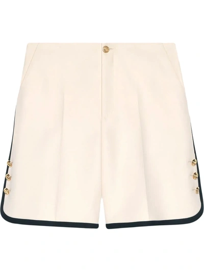 Shop Gucci Wool-silk Shorts In Black