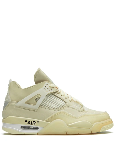 Shop Nike X Off-white X Off-white Air Jordan 4 Retro Sp "sail" Sneakers