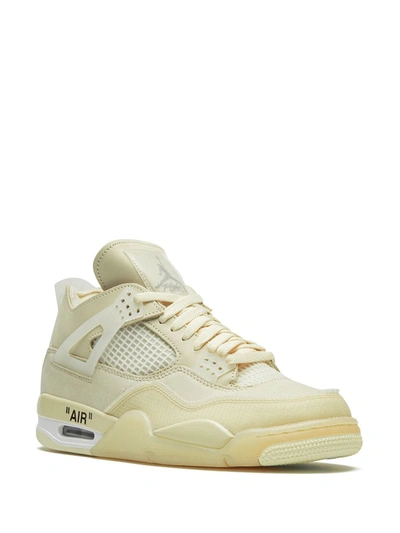 Shop Nike X Off-white X Off-white Air Jordan 4 Retro Sp "sail" Sneakers