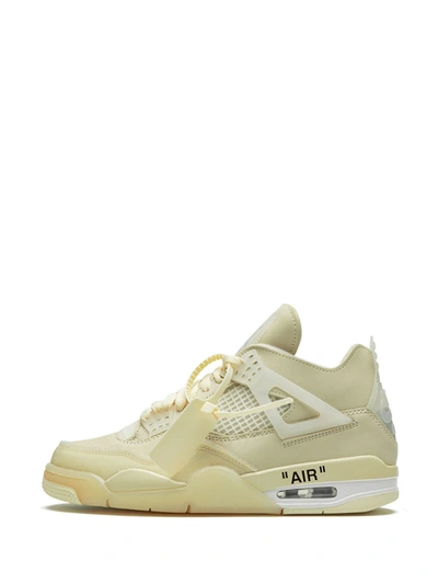 Shop Nike X Off-white X Off-white Air Jordan 4 Retro Sp "sail" Sneakers