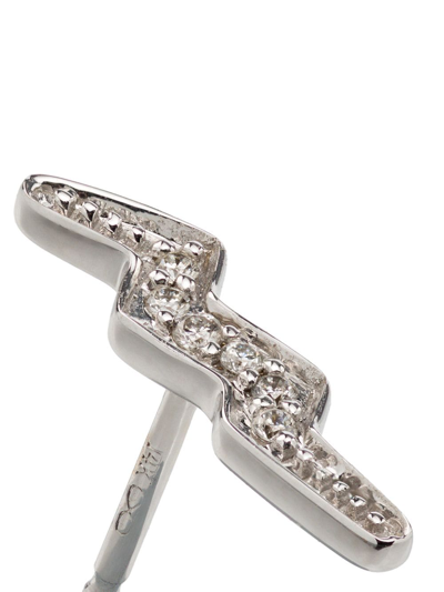 Shop Andrea Fohrman 14kt White Gold Diamond Mini Stud Earring