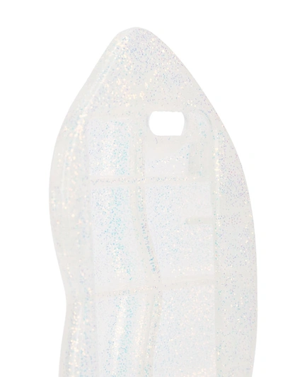 Stella Mccartney White Glitter Lips Iphone Case