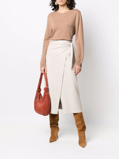 Chinti Parker Colour block Crew Neck Jumper In Nude ModeSens