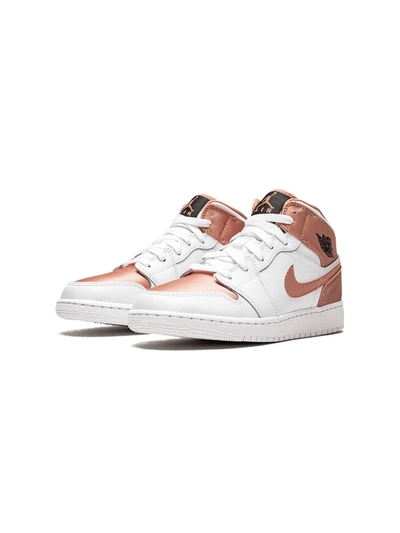 Jordan Air  1 Mid Sneakers In White