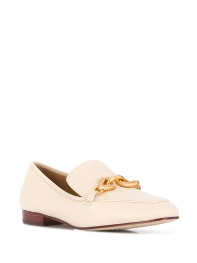 Shop Tory Burch Jessa 25mm Pebbled Loafers In Neutrals