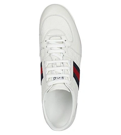 Shop Gucci Sl73 Micro Gg Trainers In White