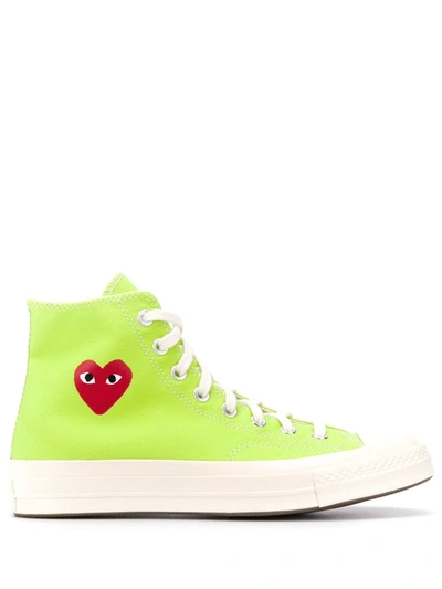 Shop Comme Des Garçons Play Chuck 70 High-top Sneakers In Green