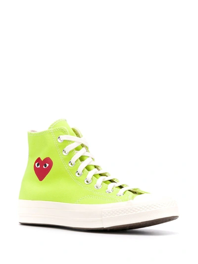 Shop Comme Des Garçons Play Chuck 70 High-top Sneakers In Green