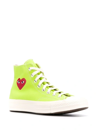 Comme Des Garçons Play Chuck 70 High-top Sneakers In Green