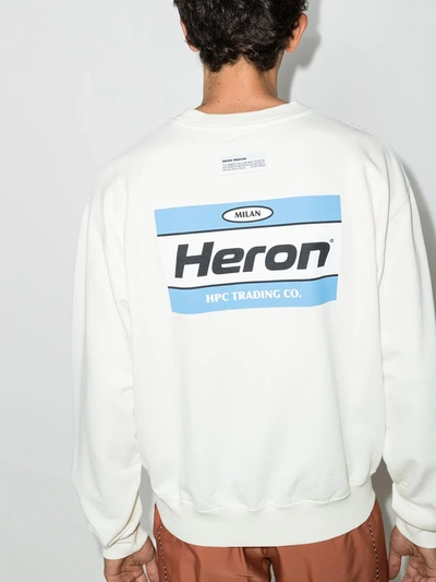 Shop Heron Preston Logo Print Sweatshirt In 中性色