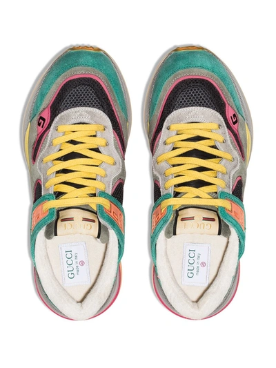 Shop Gucci Ultrapace Low-top Sneakers In Green