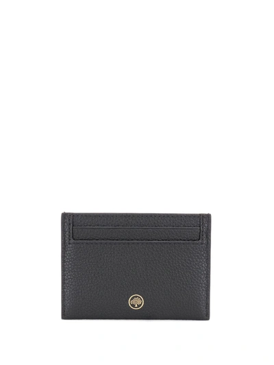 Shop Mulberry Embossed Logo Cardholder In Black