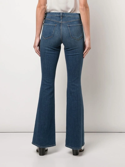Shop L Agence Slim-fit Bootcut Jeans In Blue